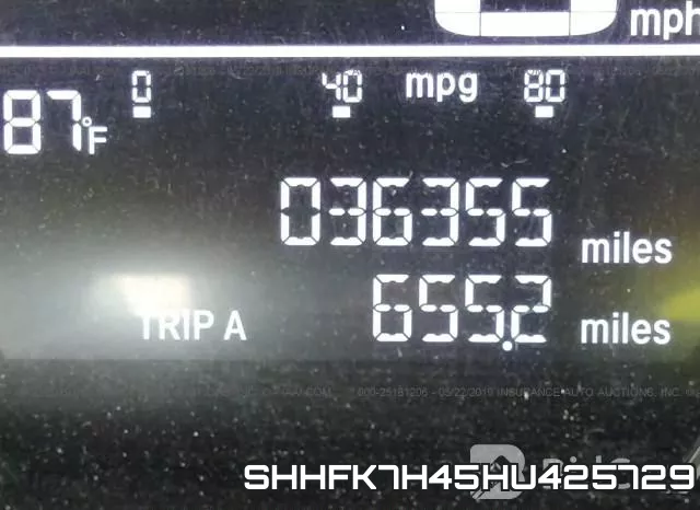 SHHFK7H45HU425729 фото 8