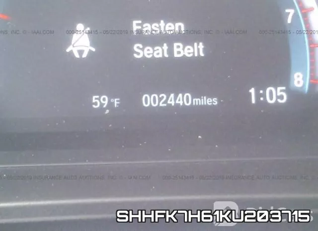 SHHFK7H61KU203715 фото 8