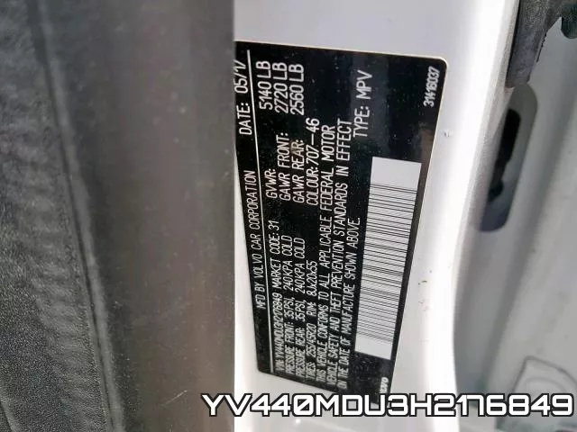 YV440MDU3H2176849 фото 2