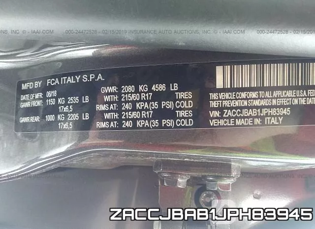 ZACCJBAB1JPH83945 фото 10