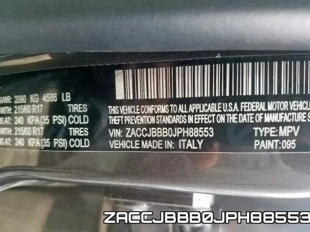 ZACCJBBB0JPH88553 фото 2