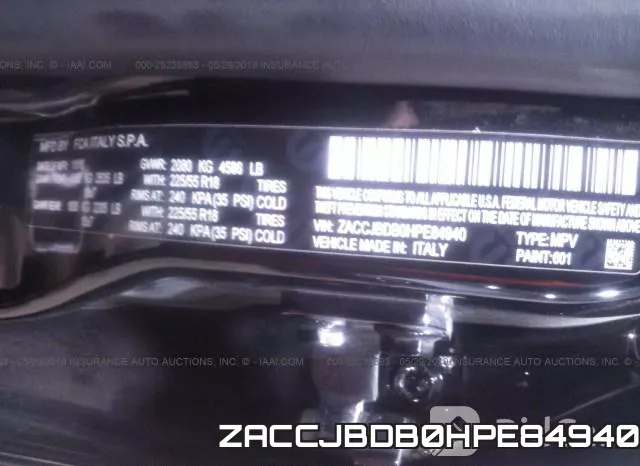 ZACCJBDB0HPE84940 фото 10