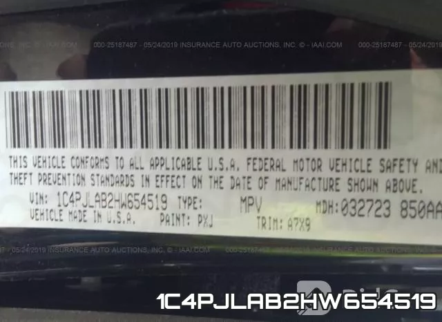 1C4PJLAB2HW654519 фото 10