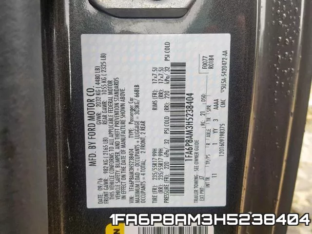 1FA6P8AM3H5238404 фото 2