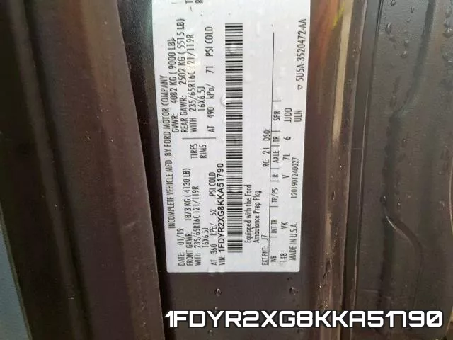 1FDYR2XG8KKA51790 фото 2