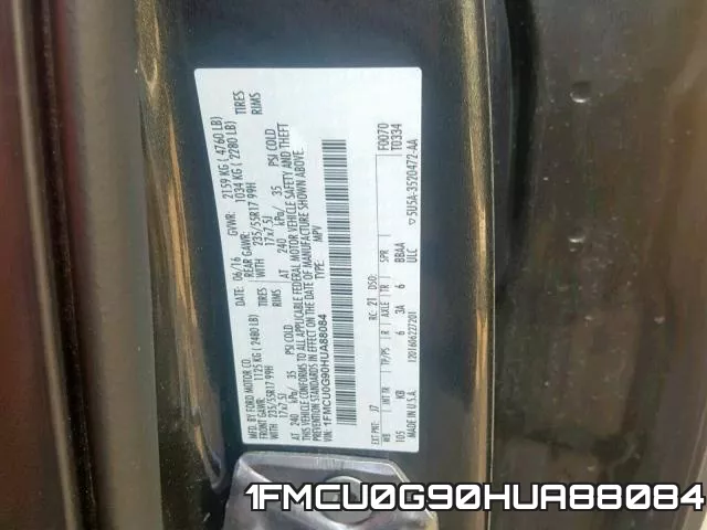1FMCU0G90HUA88084 фото 2