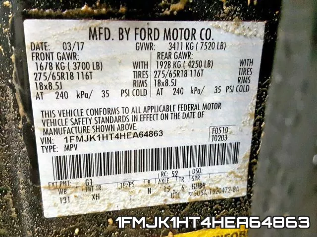 1FMJK1HT4HEA64863 фото 2