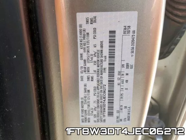 1FT8W3DT4JEC06272 фото 2