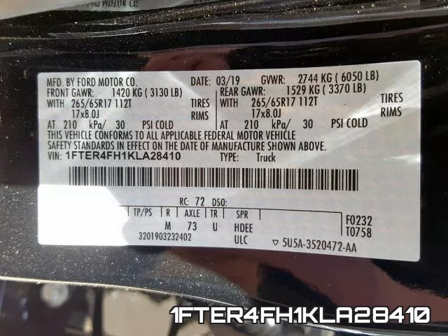 1FTER4FH1KLA28410 фото 2