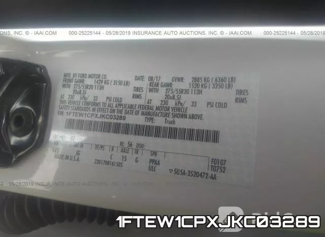 1FTEW1CPXJKC03289 фото 10