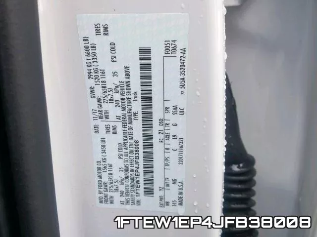 1FTEW1EP4JFB38008 фото 2