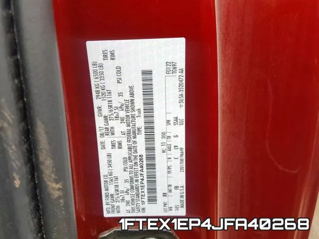 1FTEX1EP4JFA40268 фото 2