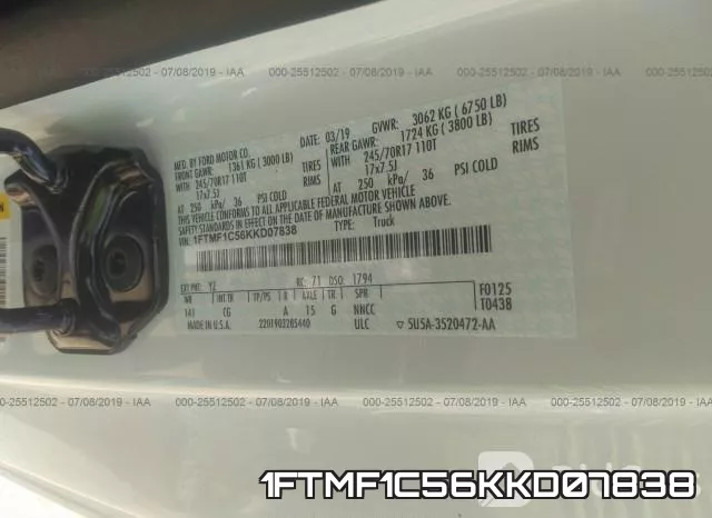 1FTMF1C56KKD07838 фото 10