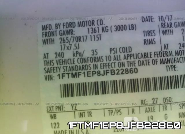 1FTMF1EP8JFB22860 фото 10