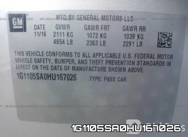 1G1105SA0HU167026 фото 10