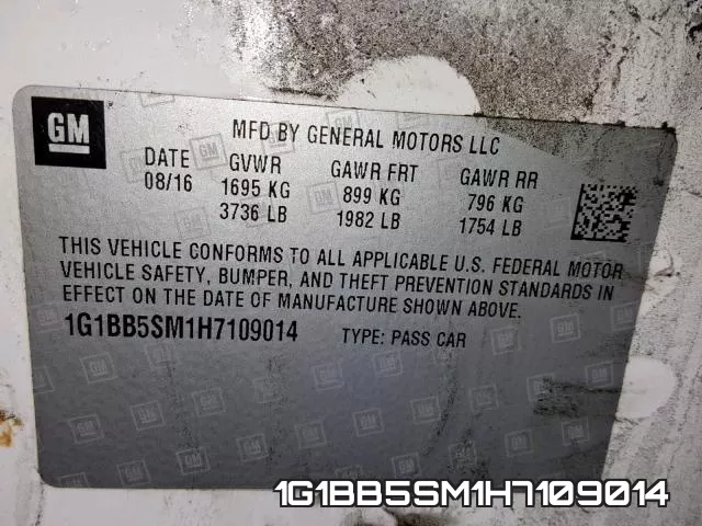 1G1BB5SM1H7109014 фото 2