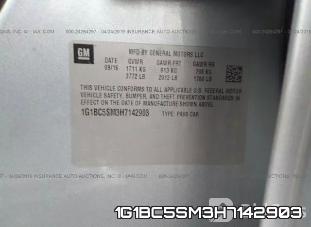 1G1BC5SM3H7142903 фото 10
