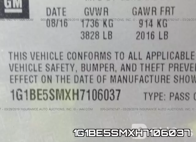 1G1BE5SMXH7106037 фото 10
