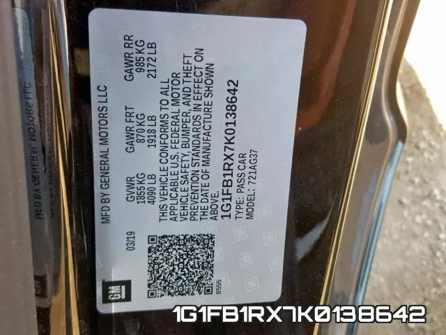 1G1FB1RX7K0138642 фото 2