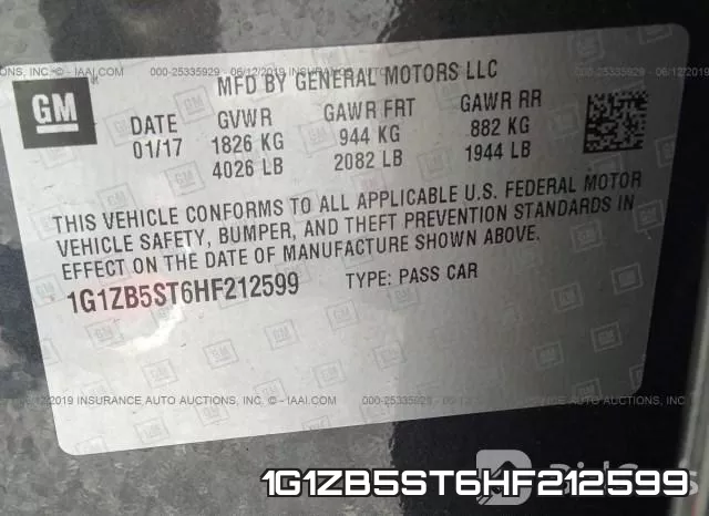 1G1ZB5ST6HF212599 фото 10