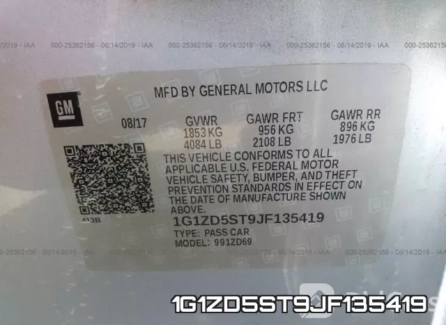 1G1ZD5ST9JF135419 фото 10