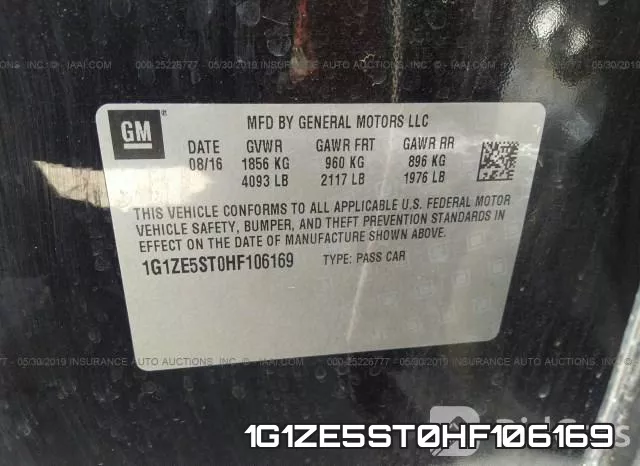 1G1ZE5ST0HF106169 фото 10