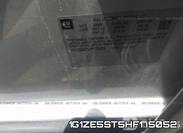 1G1ZE5ST5HF175052 фото 10