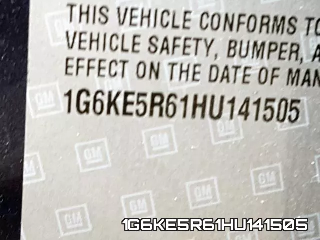 1G6KE5R61HU141505 фото 2