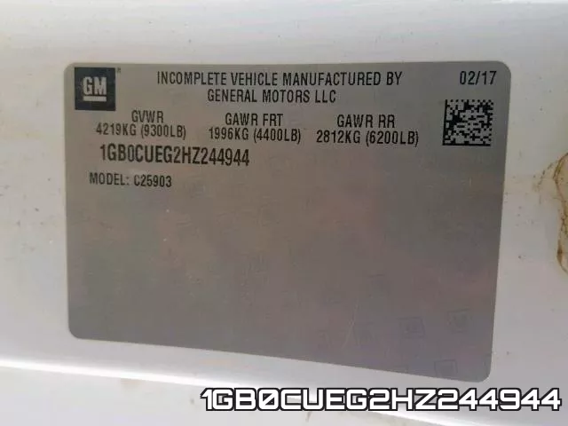 1GB0CUEG2HZ244944 фото 2