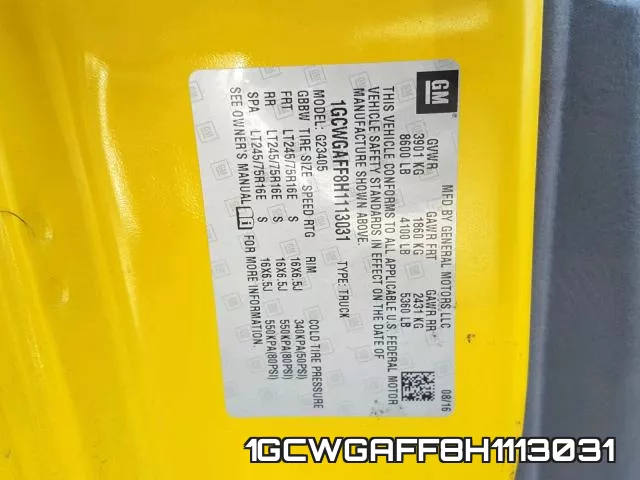 1GCWGAFF8H1113031 фото 2