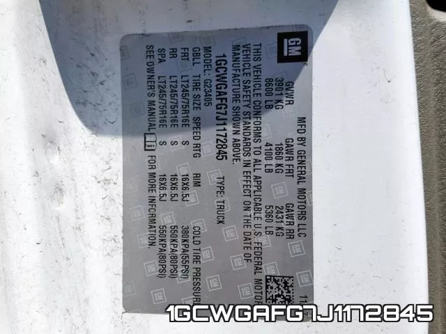 1GCWGAFG7J1172845 фото 2