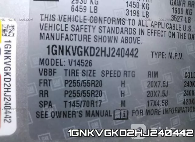 1GNKVGKD2HJ240442 фото 10