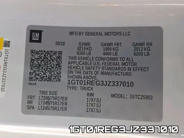 1GT01REG3JZ337010 фото 2