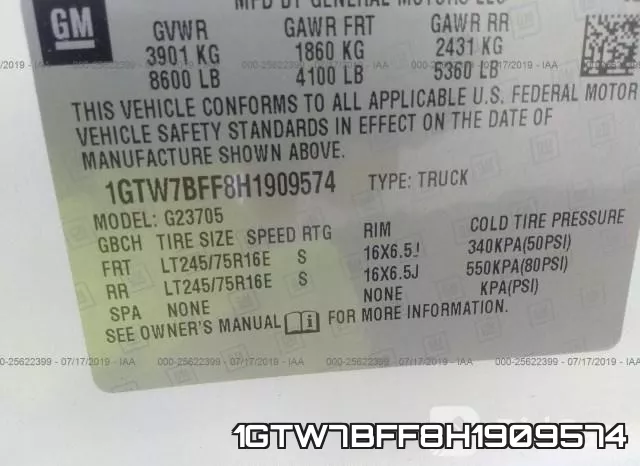1GTW7BFF8H1909574 фото 10