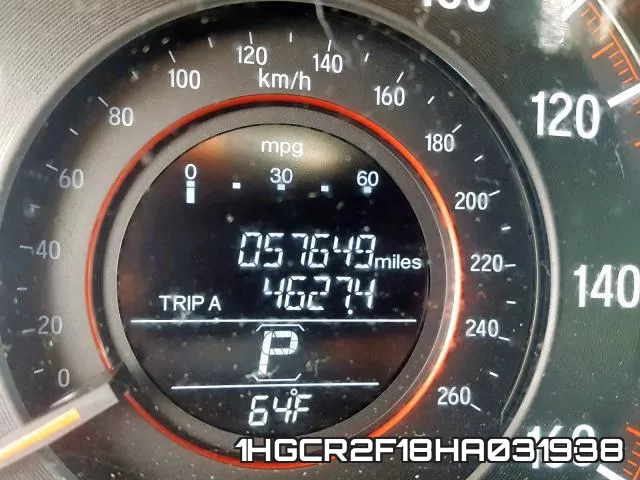 1HGCR2F18HA031938 фото 8