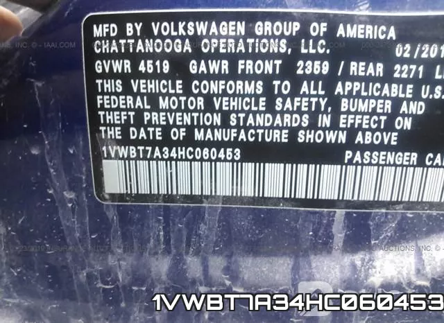 1VWBT7A34HC060453 фото 10