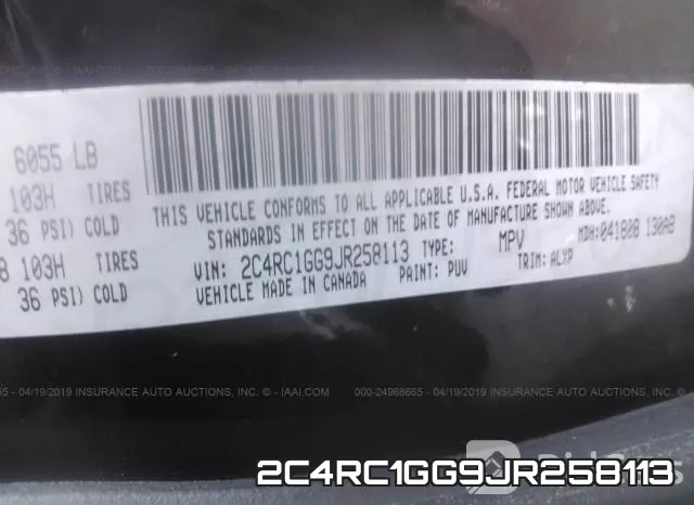 2C4RC1GG9JR258113 фото 10