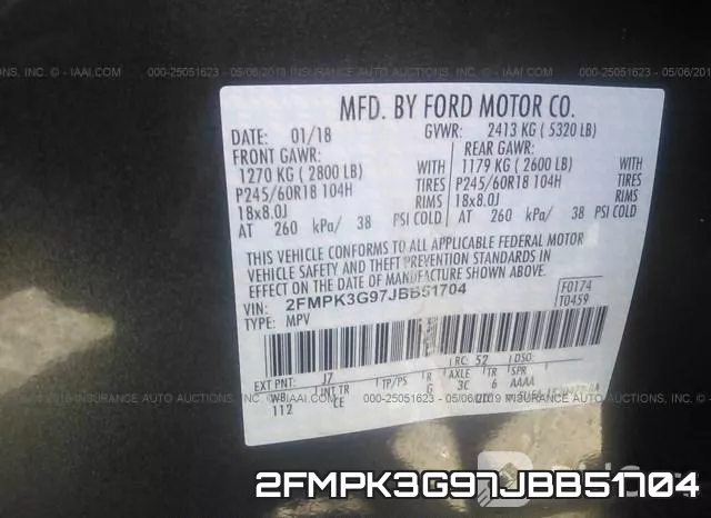 2FMPK3G97JBB51704 фото 10