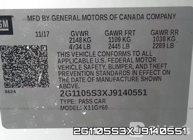 2G1105S3XJ9140551 фото 10