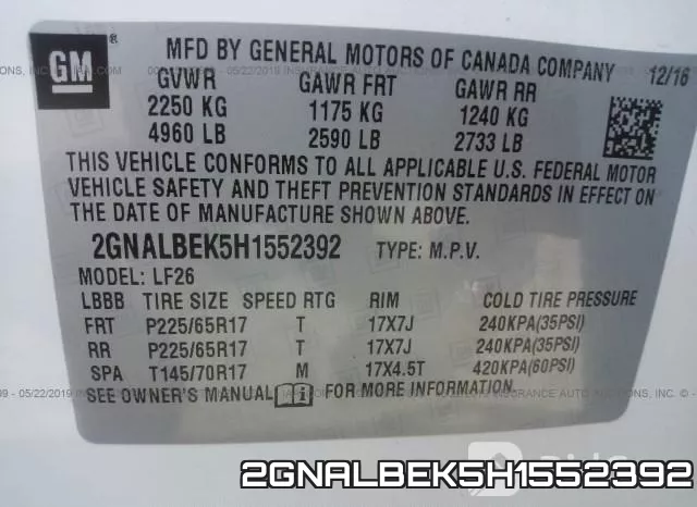 2GNALBEK5H1552392 фото 10