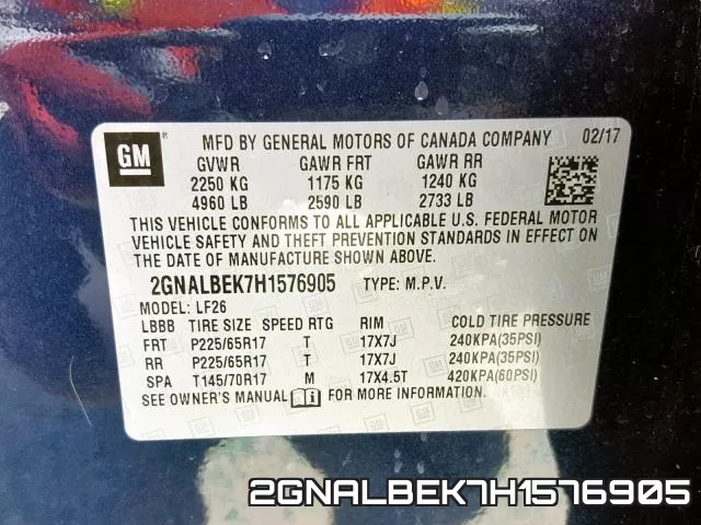 2GNALBEK7H1576905 фото 2
