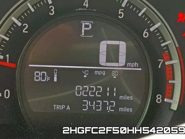 2HGFC2F50HH542059 фото 9