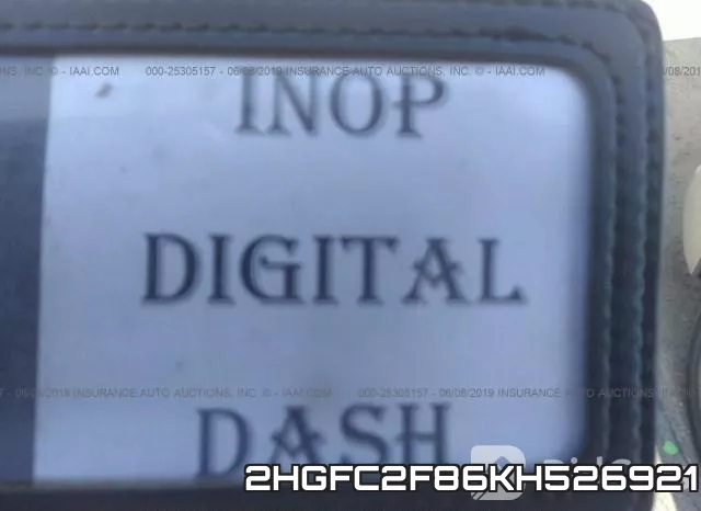 2HGFC2F86KH526921 фото 8