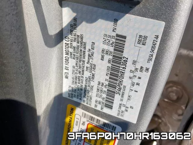 3FA6P0H70HR163062 фото 2