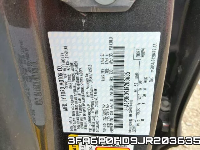 3FA6P0HD9JR203635 фото 2