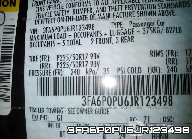 3FA6P0PU6JR123498 фото 10