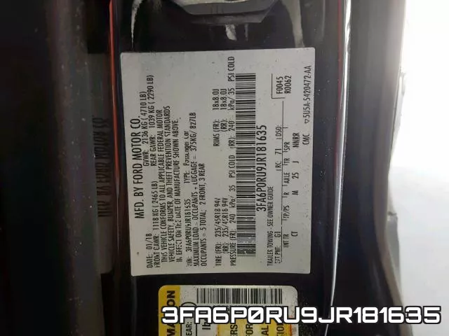 3FA6P0RU9JR181635 фото 2