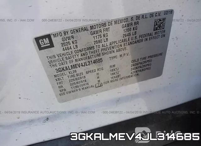 3GKALMEV4JL314685 фото 10