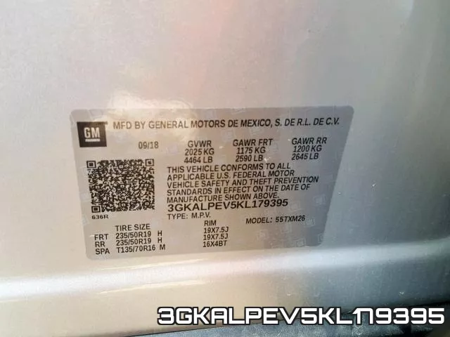 3GKALPEV5KL179395 фото 2