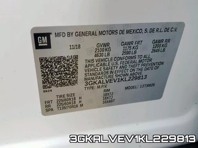 3GKALVEV1KL229813 фото 2